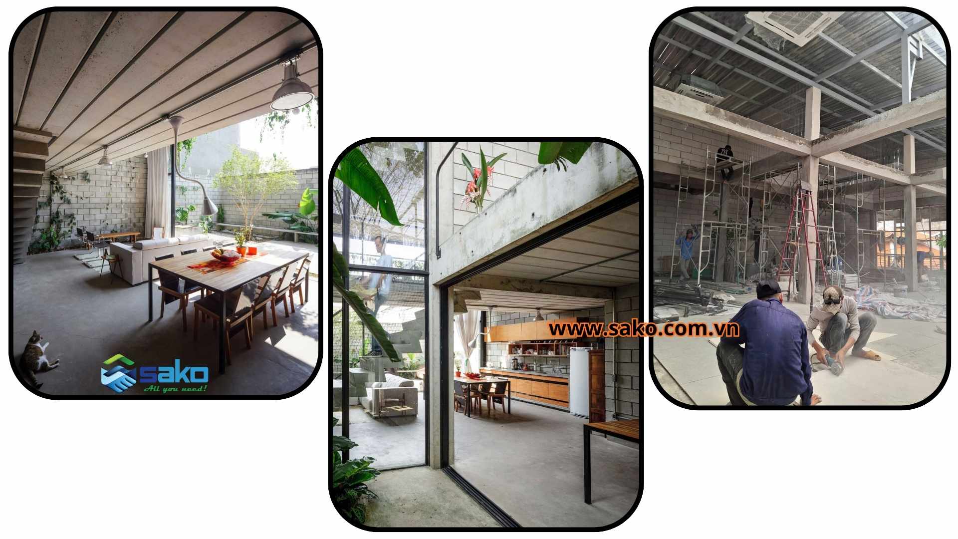 Gạch AAC không tô trát - Ứng dụng cho các công trình kinh doanh