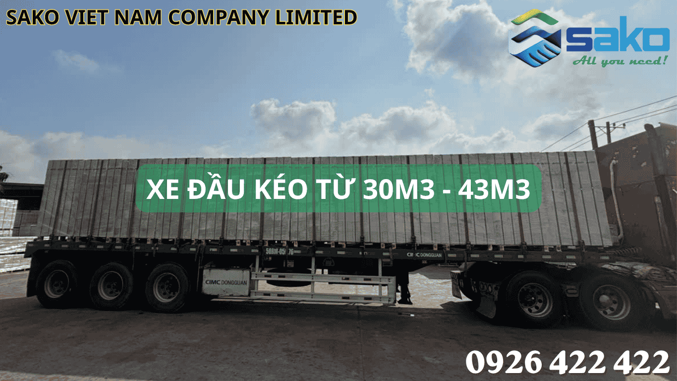 Xe cẩu chuyên dụng chở hàng 43m3