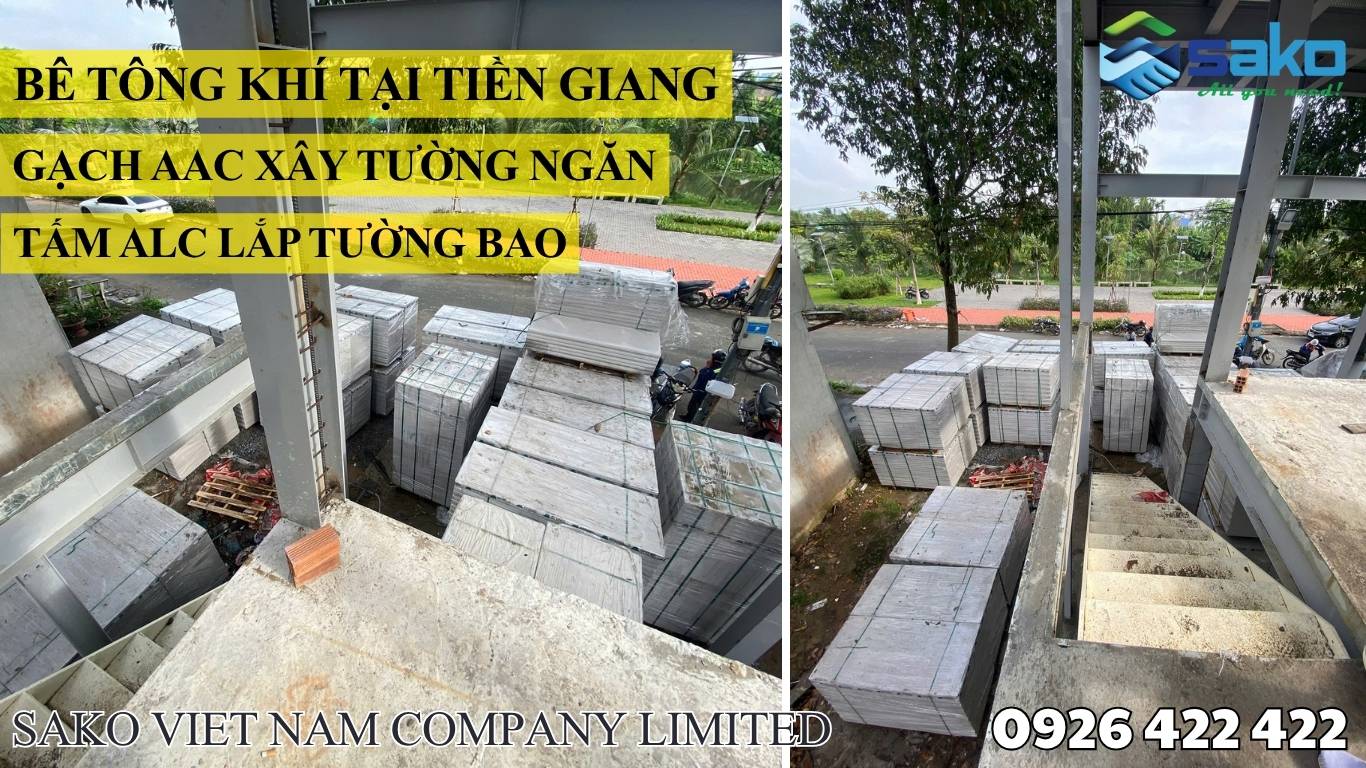 Bê tông khí tại Tiền Giang - Gạch AAC xây dựng vách ngăn cách âm