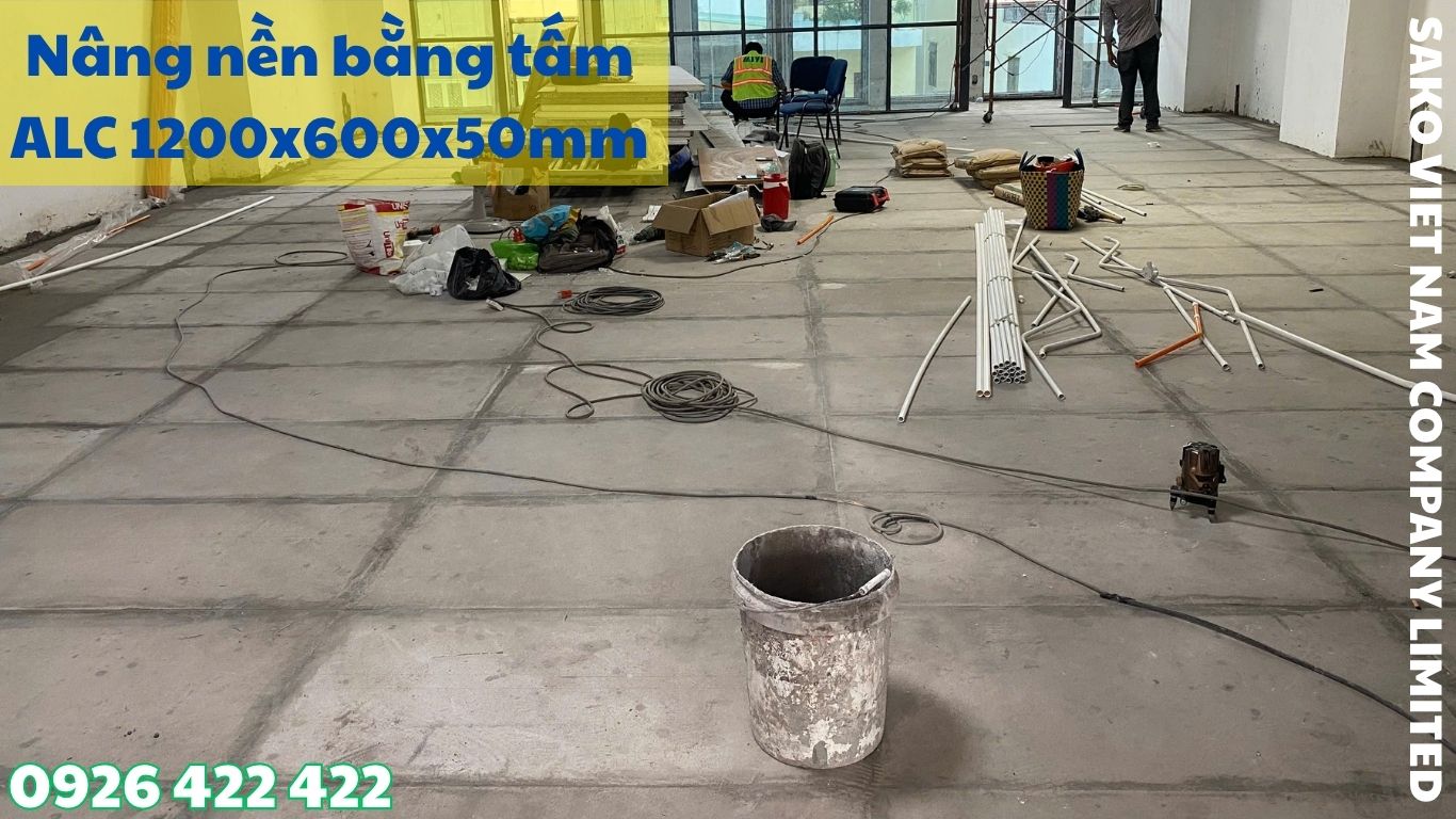 Tấm ALC đôn nền cho dự án kinh doanh tại quận 1, thành phố Hồ Chí Minh