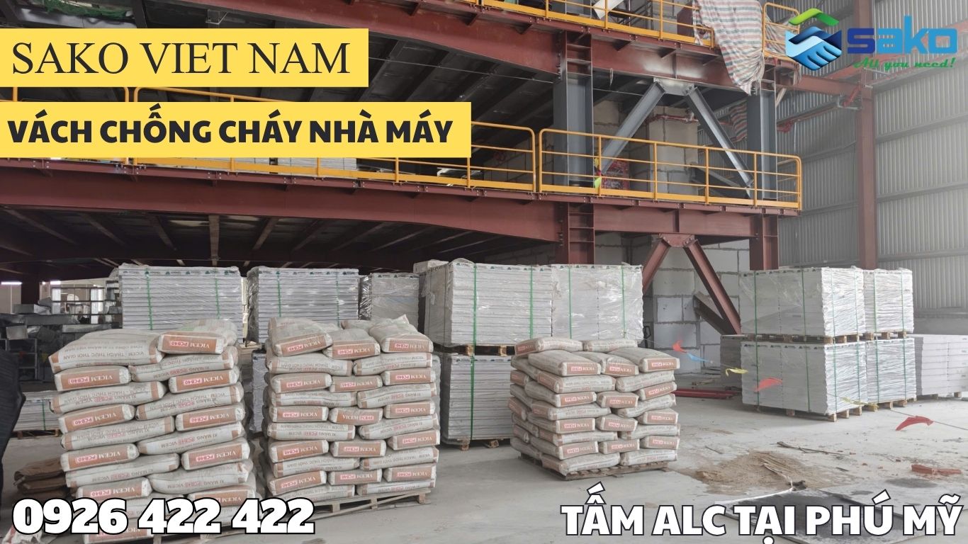 Tấm bê tông khí tại Bà Rịa Vũng Tàu - KCN Phú Mỹ 3
