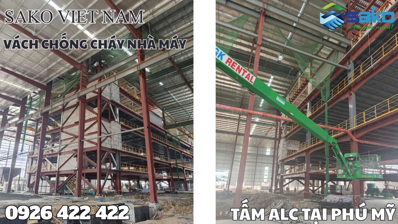 Tấm bê tông khí tại Bà Rịa Vũng Tàu - KCN Phú Mỹ 3