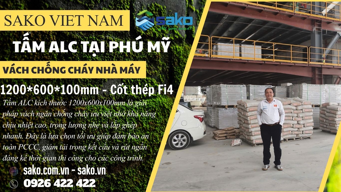 Tấm bê tông khí tại Bà Rịa Vũng Tàu - KCN Phú Mỹ 3