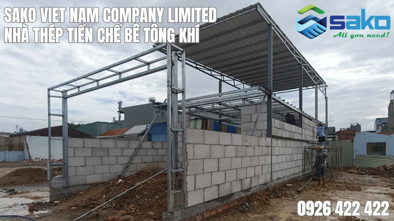 Nhà lắp ghép bê tông khí