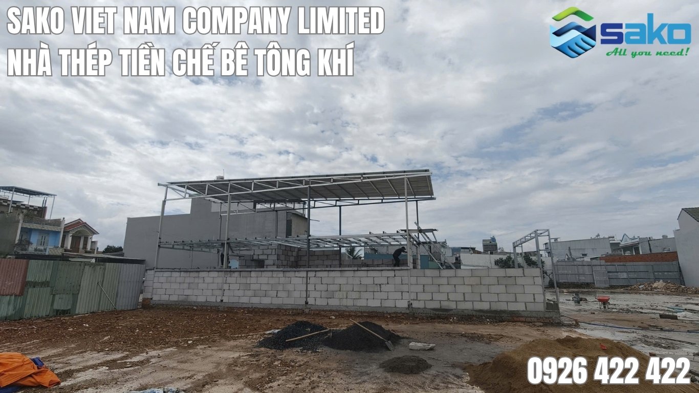 Nhà lắp ghép bê tông khí