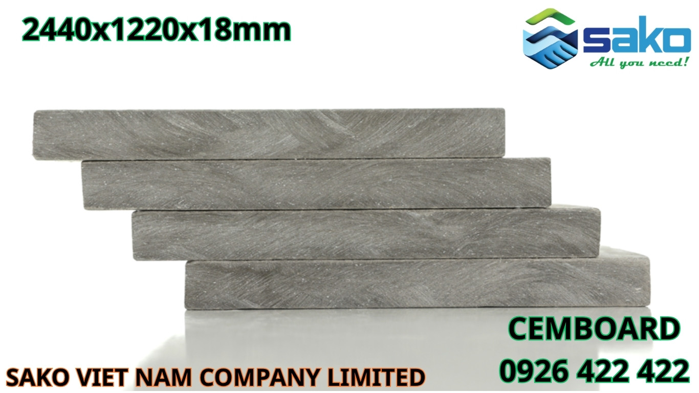Tấm CemBoard 2440x1220x18mm chính hãng, giá tốt