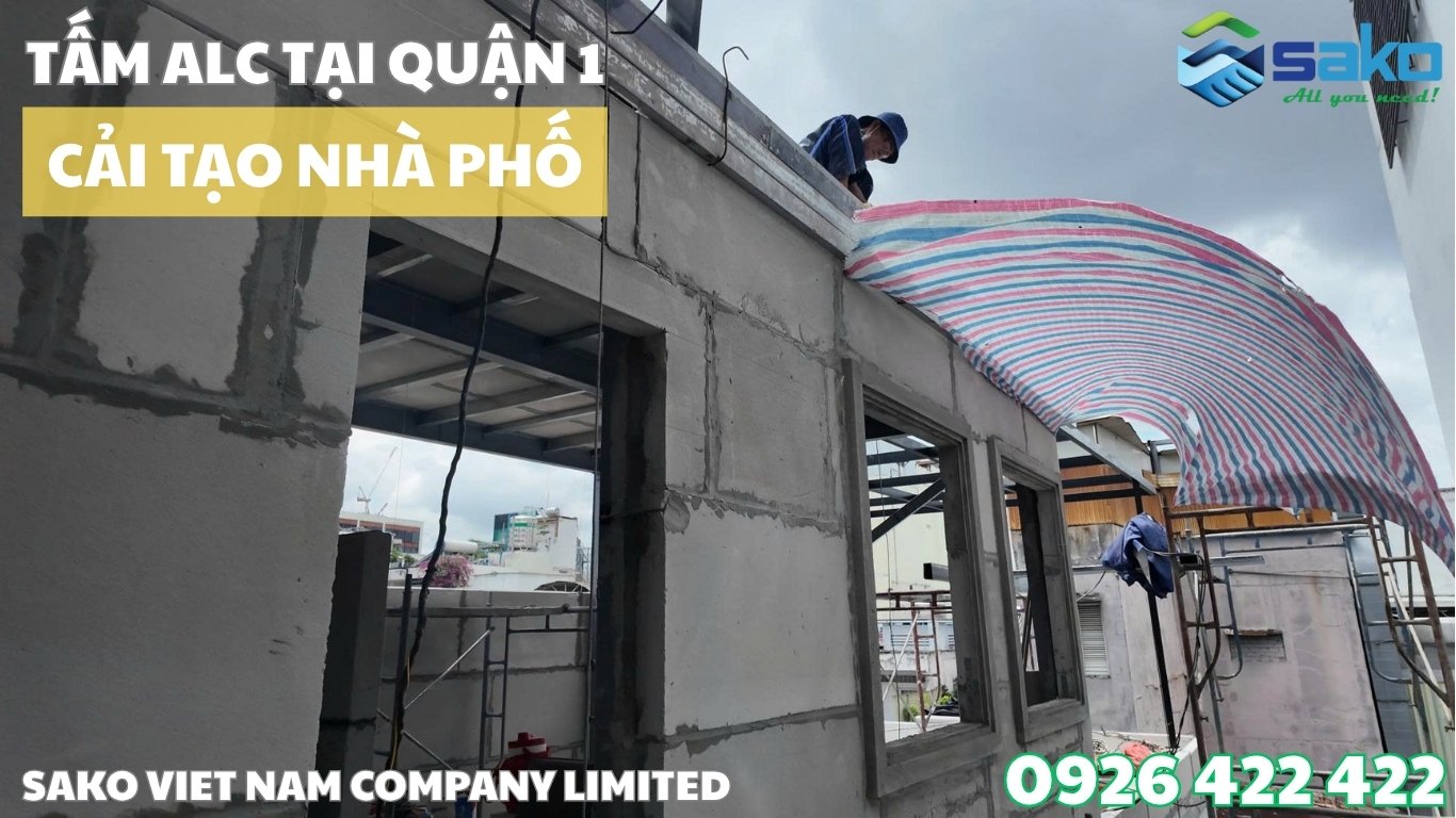 Giải pháp thi công tấm ALC tại Quận 1 cải tạo nhà phố hẻm nhỏ