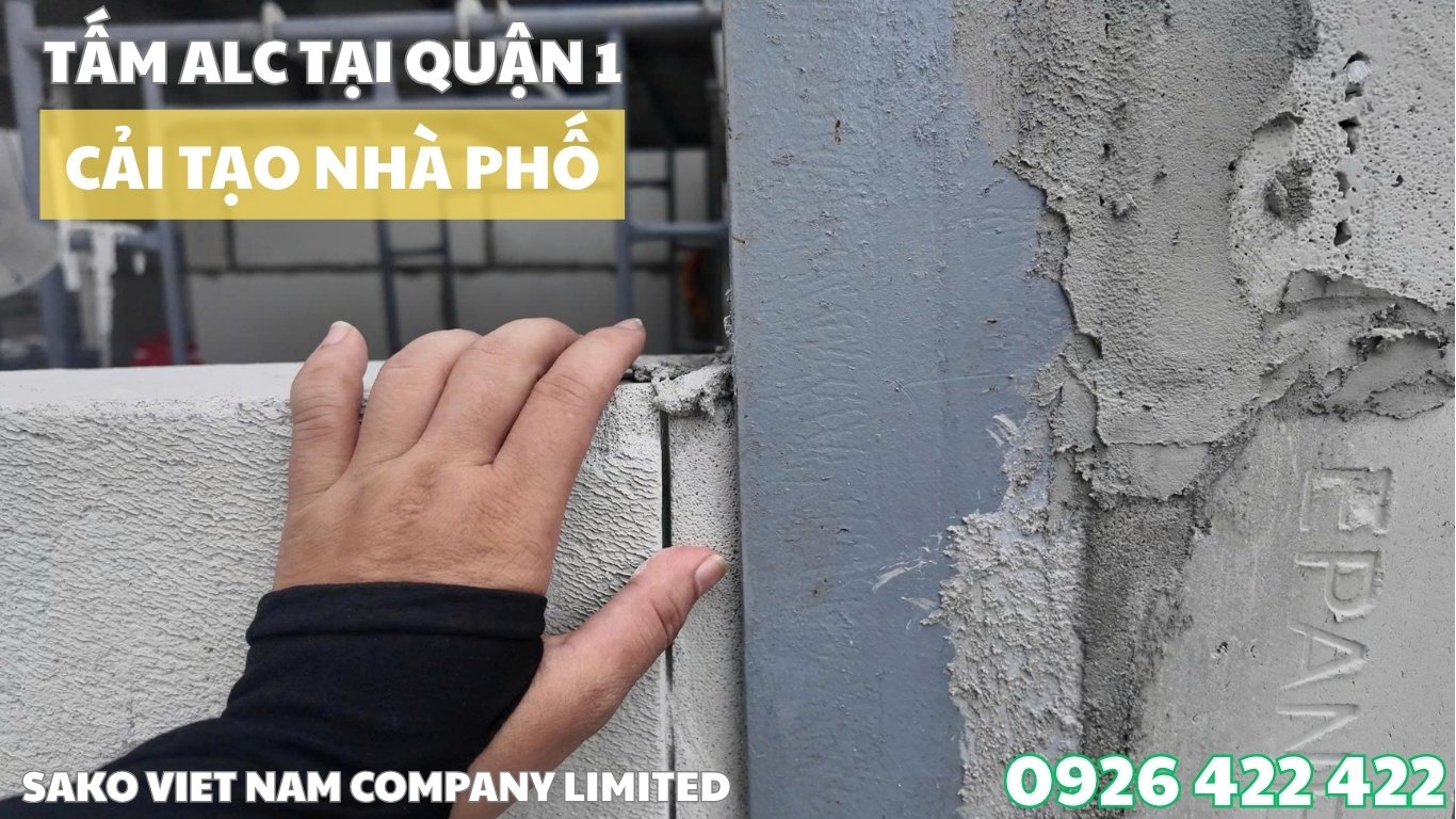 Giải pháp thi công tấm ALC tại Quận 1 cải tạo nhà phố hẻm nhỏ