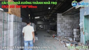 Gạch AAC cho nhà xưởng - Cải tạo nhà trọ nhanh tại Q.12 TP.HCM